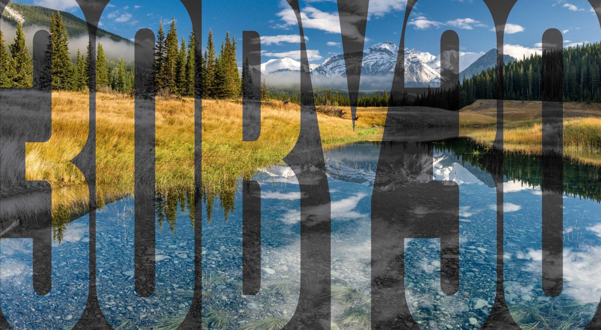 A river and mountain in Banff National Park, Canada, a place protected by conservation measures