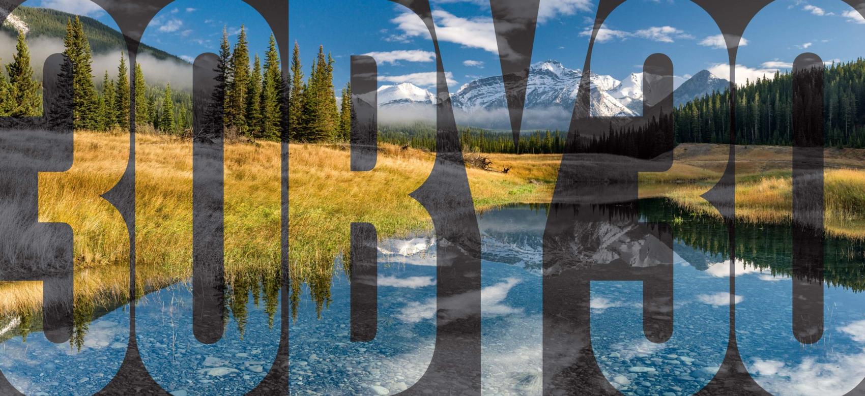 A river and mountain in Banff National Park, Canada, a place protected by conservation measures