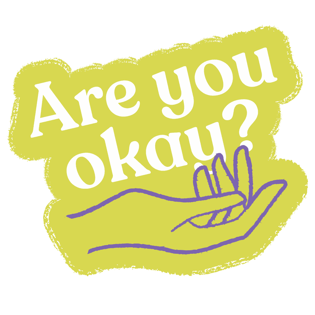 An active bystander phrase: "Are you okay?"
