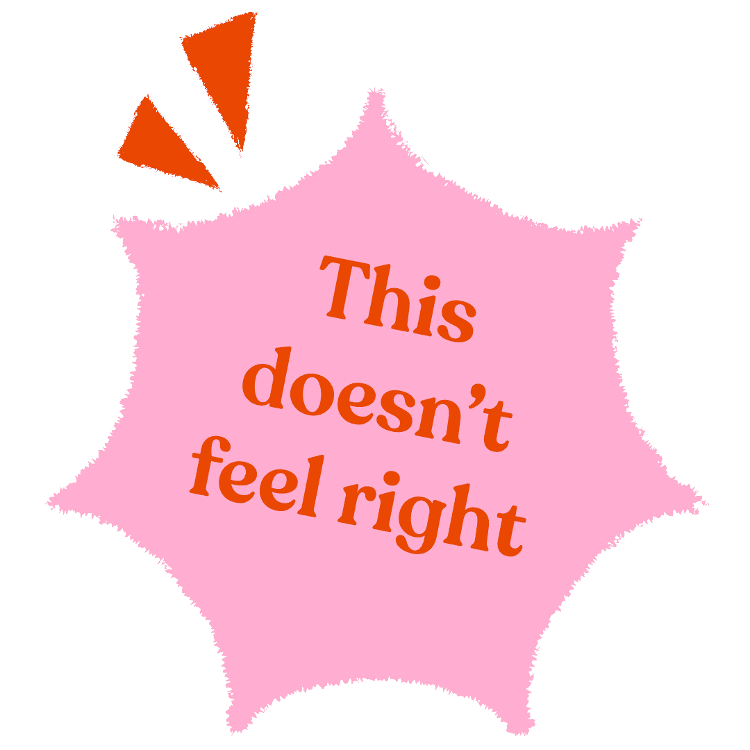 "This doesn't feel right"