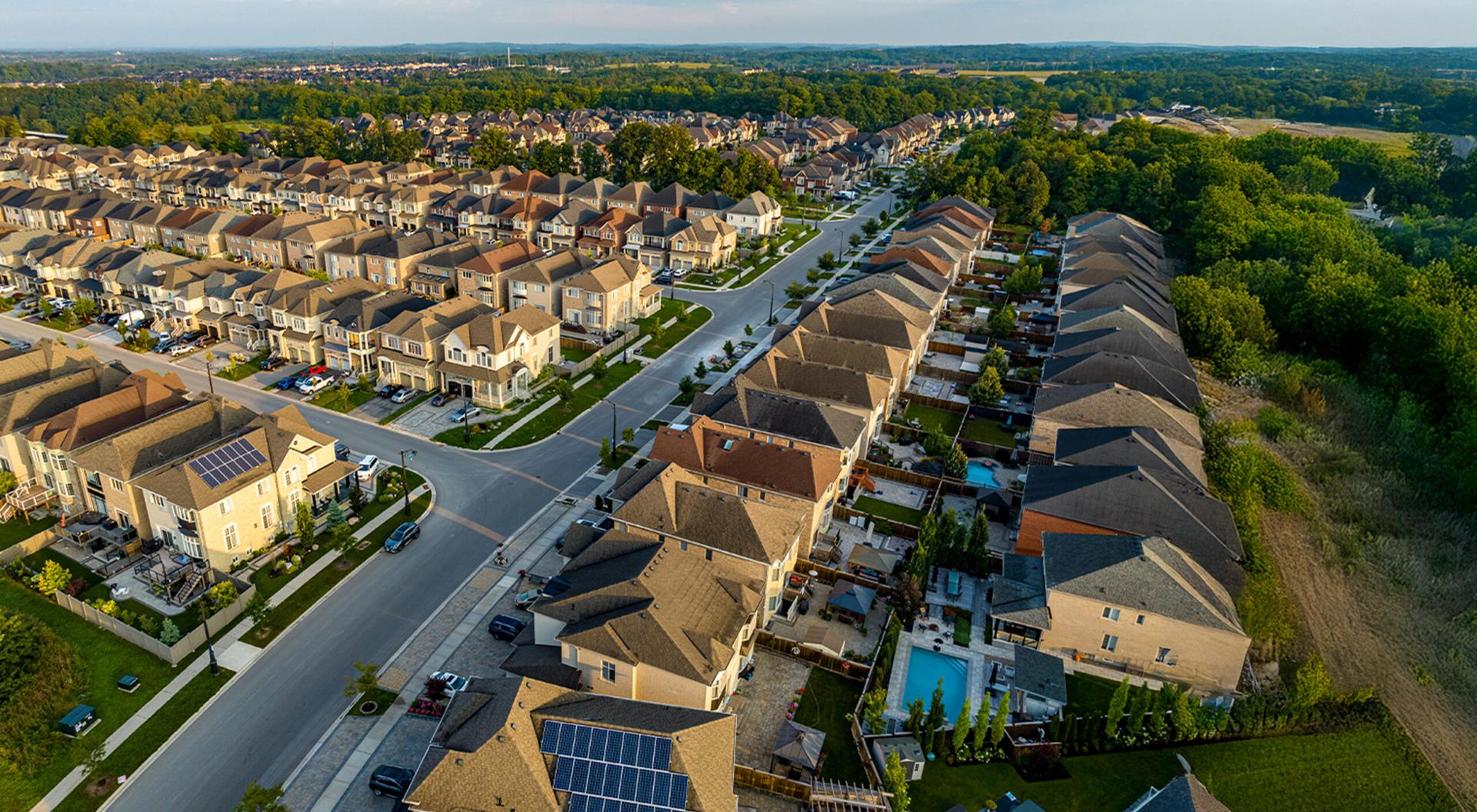 Residential area at Cannes Neighbourhood Park and Major MacKenzie Dr. , Woodbridge, Canada